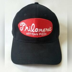 Famous NYC Pizzeria Philomenas Queens Artisan Pizza NEW Black Baseball Hat Cap